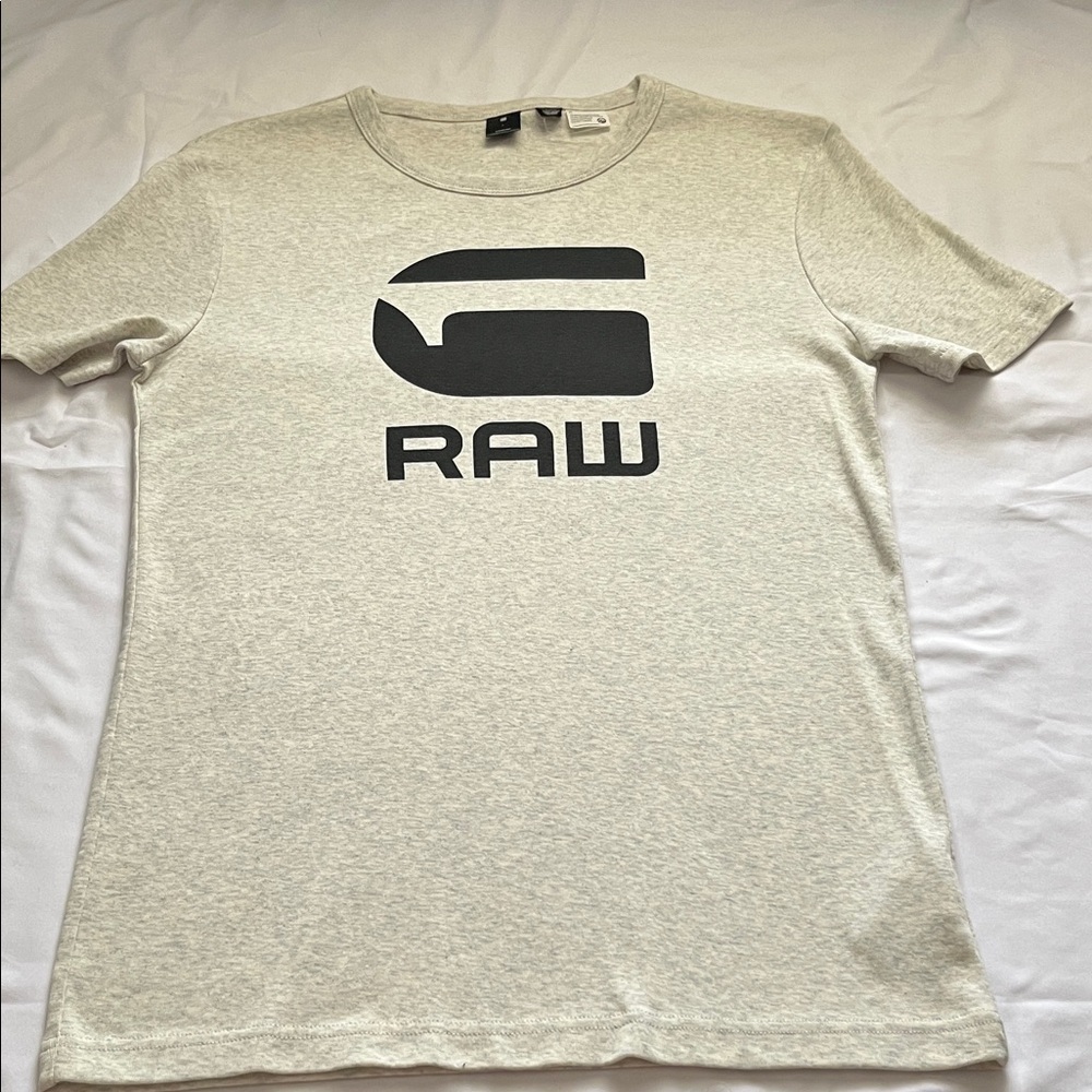 G-Star Men's White Tee with Black Logo new with no tag - Picture 2 of 11